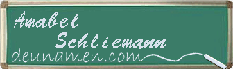 Amabel Schliemann Visitenkarte